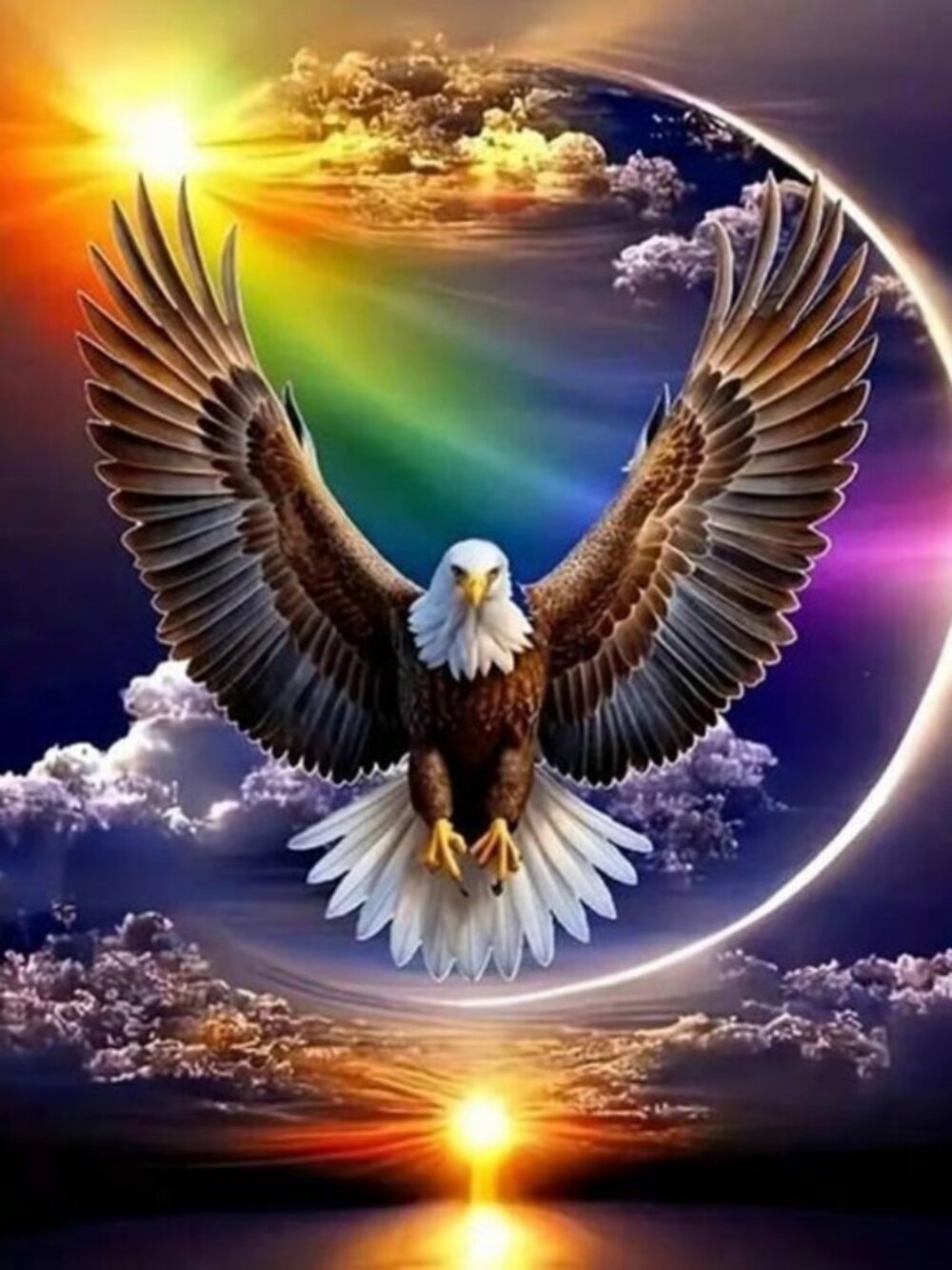 Roaring Eagle Diamond Painting Kit